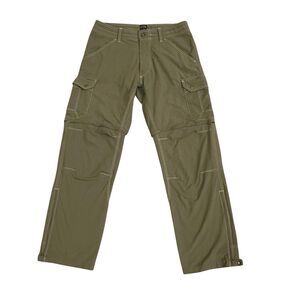 Kuhl Pants Mens 32 Green Renegade Cargo Convertible Stealth Hiking Outdoor 32x29
